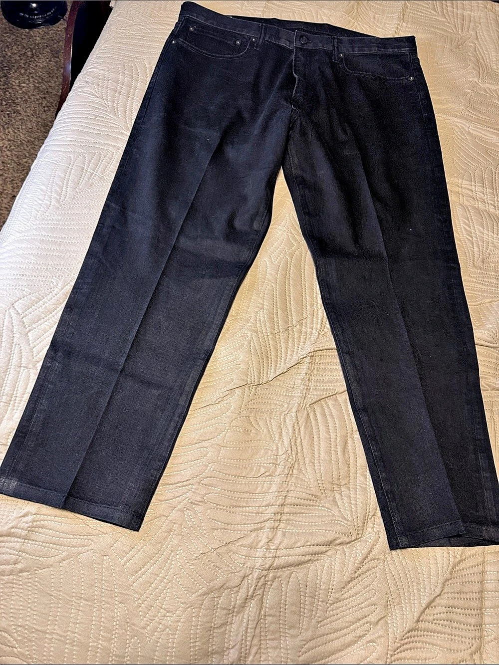GAP men’s Athletic Taper Jeans Black Waist 38x32